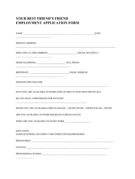 girl best friend application form|Best friend application: Fill out & sign online 